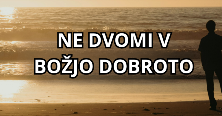Včasih je težko verjeti da bo Bog odgovoril na naše molitve